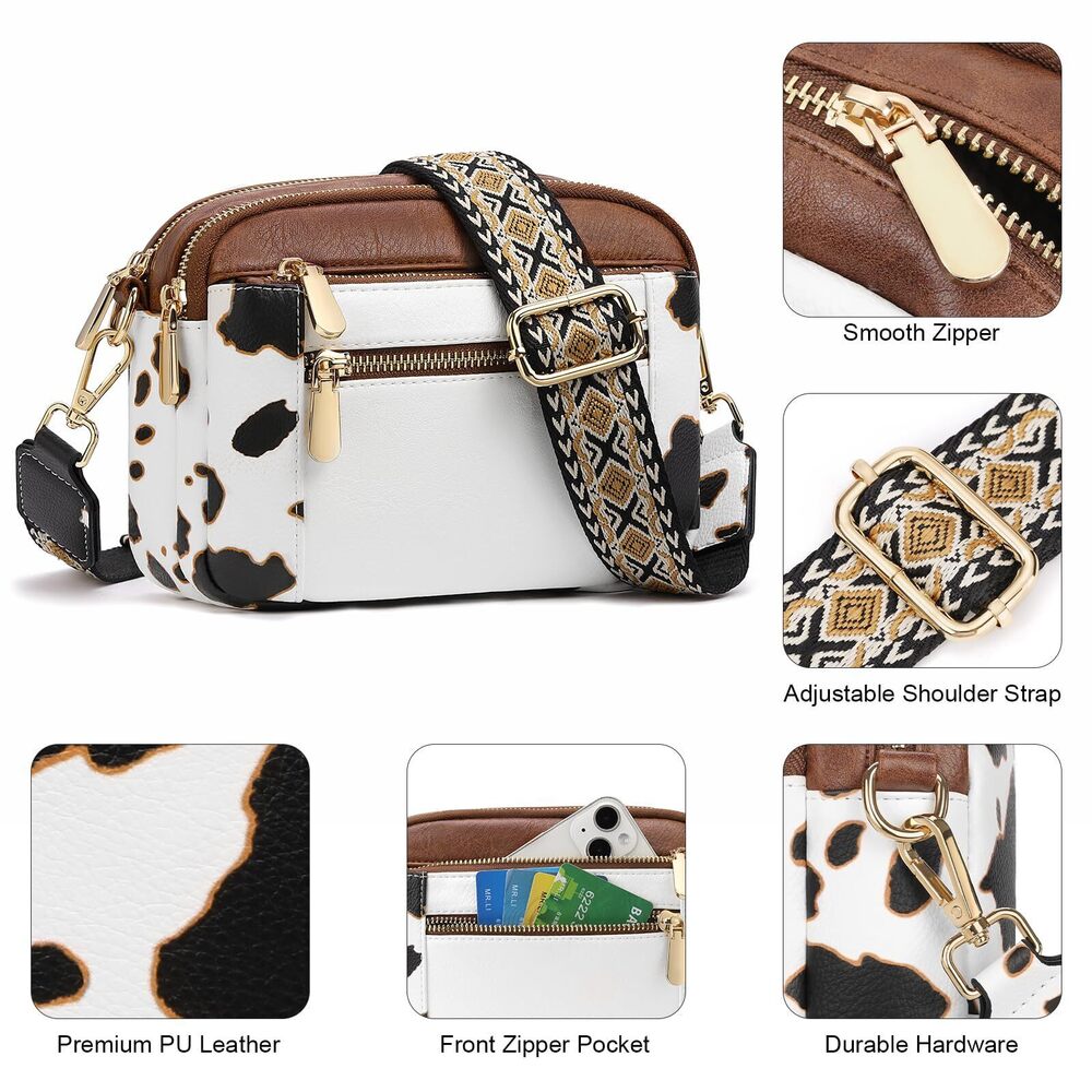 7696 Crossbody Purses Small Crossbody Bags Vegan Leather Trendy Shoulder - Picture 6 of 7